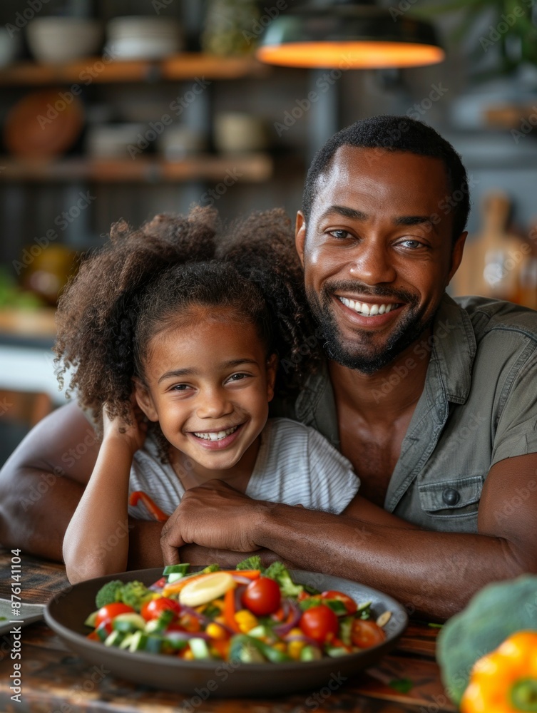Joyful Family, Happy family enjoying healthy meal Fresh meal together