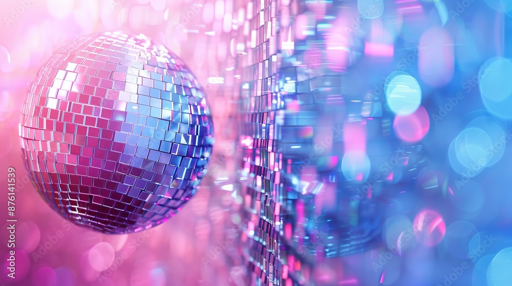 Obraz premium Disco Ball Reflecting Light