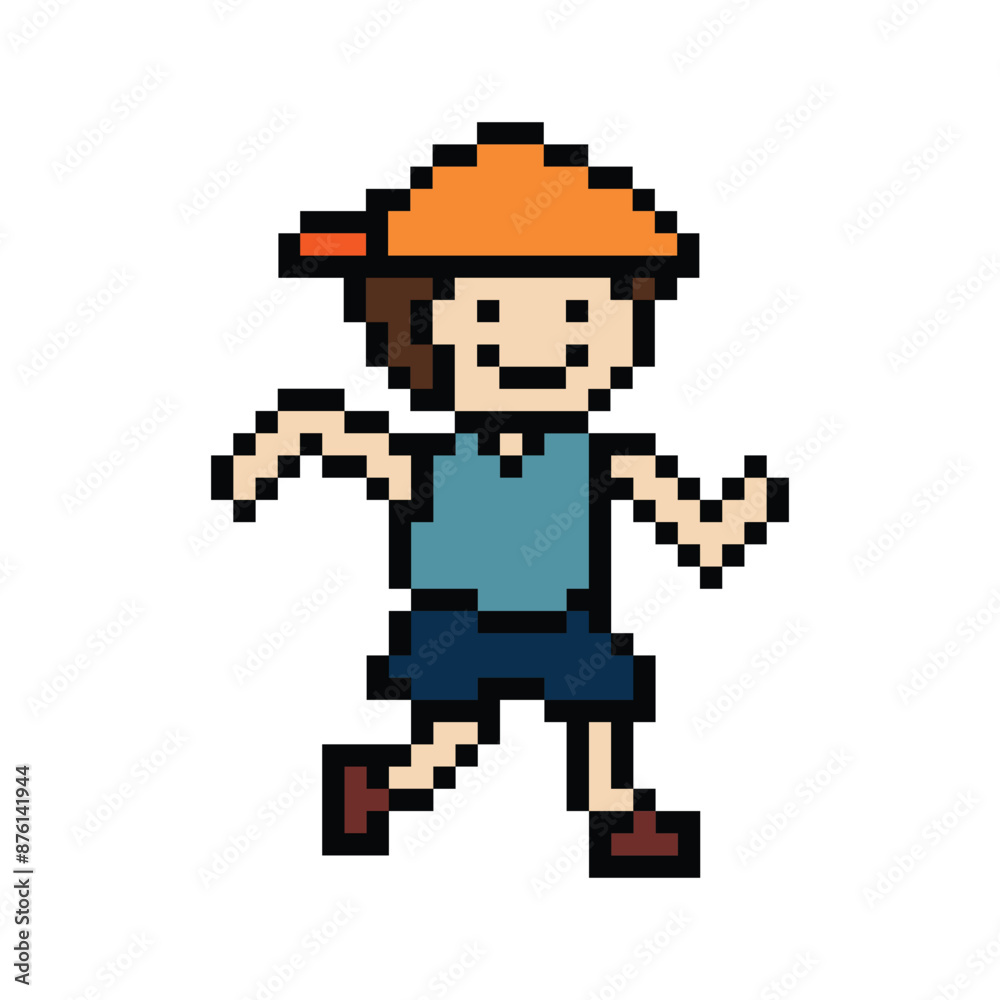 Cute pixel cartoon 8bit character man run or running jog cardio lifestyle for decoration life style 8 bit male boy jog marathon exercise png vector. Cute pixel cartoon 8bit character man run or running jog cardio lifestyle for decoration life style 8 bit male boy jog marathon exercise png vector.