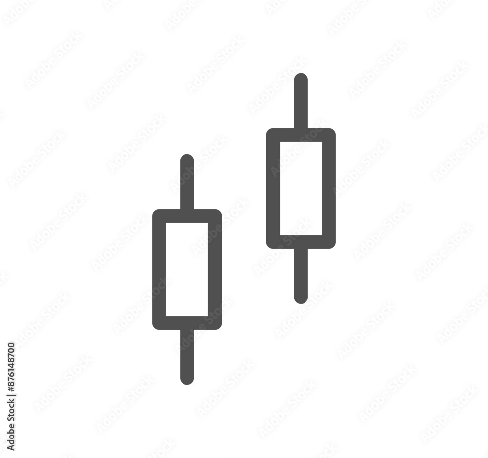 Graph icon outline and linear vector.
Graph icon outline and linear vector.