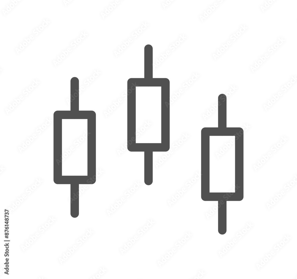 Graph icon outline and linear vector.
Graph icon outline and linear vector.