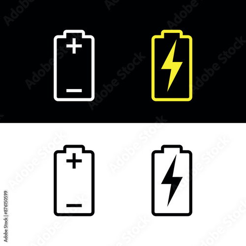 Battery icon. Phone battery charge symbol. Designation of the operating time of the device.