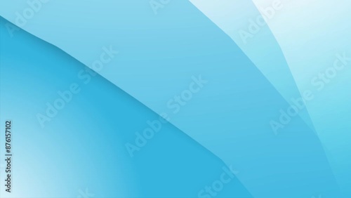2D flat Animations loop 4K Blue color background abstract art with waves