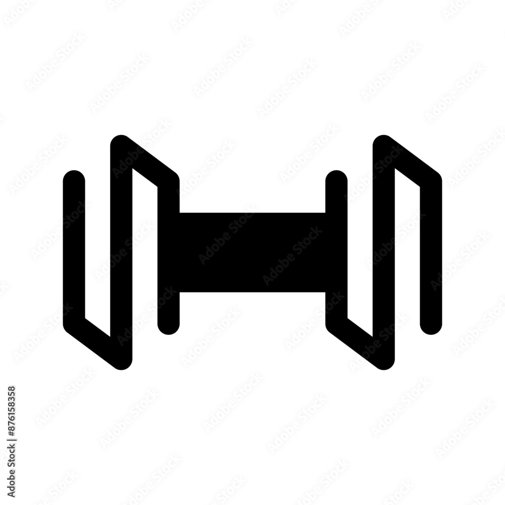 Dumbbells Icon Vector Symbol Design Illustration Dumbbells Icon Vector Symbol Design Illustration