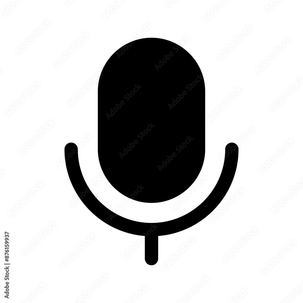 Mic Icon Vector Symbol Design Illustration Mic Icon Vector Symbol Design Illustration