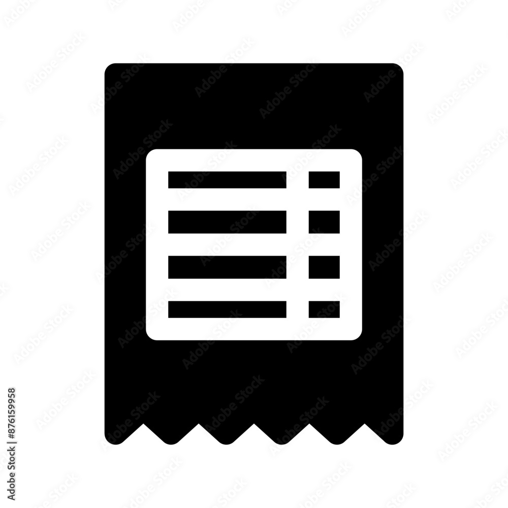Invoice Icon Vector Symbol Design Illustration Invoice Icon Vector Symbol Design Illustration