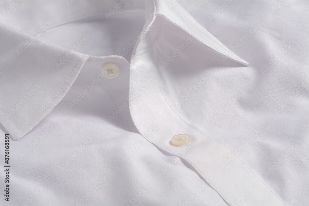 Close Up Of Formal White Shirt Collar. Close Up Of Formal White Shirt Collar.