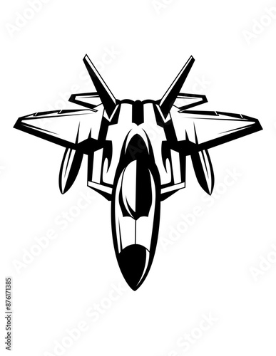 Fighter Jet | Air Force Pilot | Air Strikes | Measles | Battle Aircraft | Bomber Jet | Air Bus | Original Illustration | Vector and Clipart | Cutfifle and Stencil