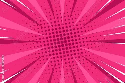 pink pop art halftone background comic retro