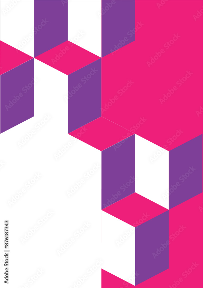 Vertical geometric composition of cubes Vertical geometric composition of cubes