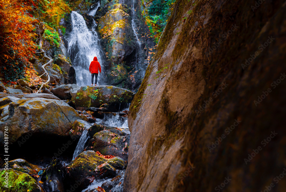 Oylat waterfall in Bursa province in Turkey. Oylat waterfall in Bursa province in Turkey.