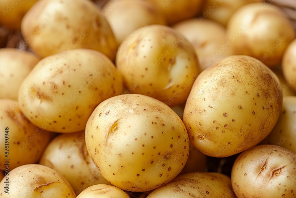 Many delicious potatoes background texture Close up, healthy eating Many delicious potatoes background texture Close up, healthy eating