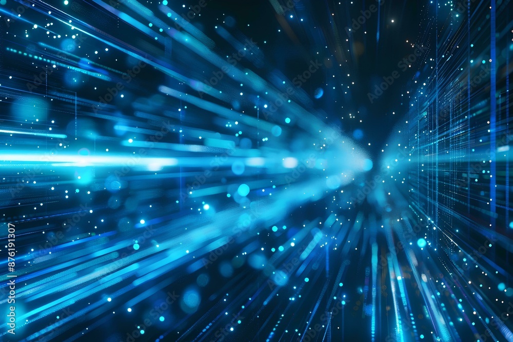3d render, abstract blue background with glowing lines and stripes in motion. Digital technology concept. Abstract digital backdrop. Blue light rays on dark background. Big data wallpaper 3d render, abstract blue background with glowing lines and stripes in motion. Digital technology concept. Abstract digital backdrop. Blue light rays on dark background. Big data wallpaper