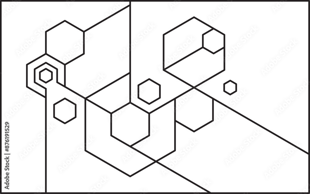 black and white geometric line art black and white geometric line art
