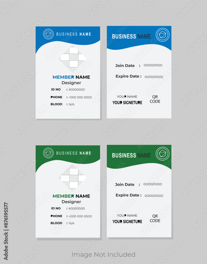 creative id card for your project creative id card for your project