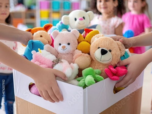 Children Donate Stuffed Animals to Charity