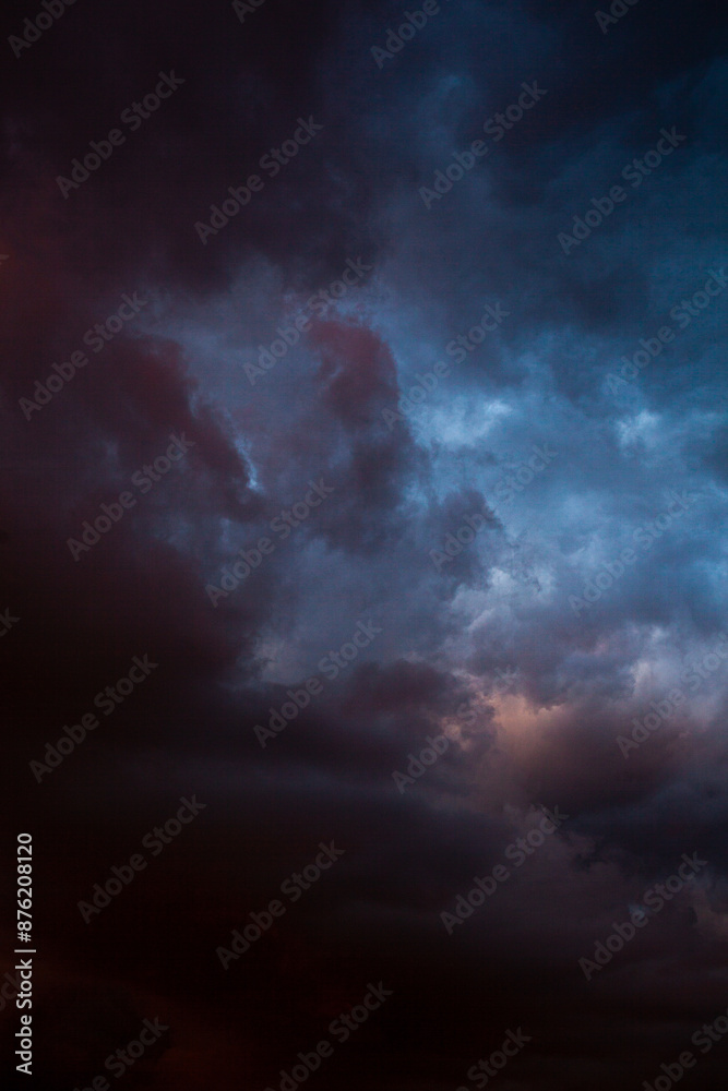 Blue sky after rain,. Beautiful Cumulus clouds flying across the sky, Blue sky after rain,. Beautiful Cumulus clouds flying across the sky,