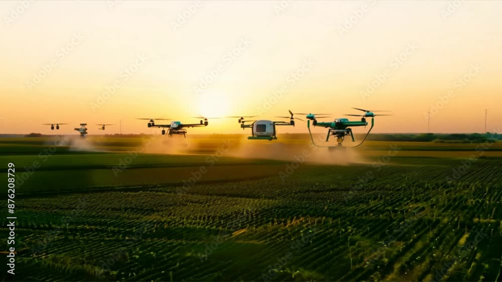 Golden light bathes a rural landscape with a winding river as a lone plane streaks across the colorful summer sky Golden light bathes a rural landscape with a winding river as a lone plane streaks across the colorful summer sky