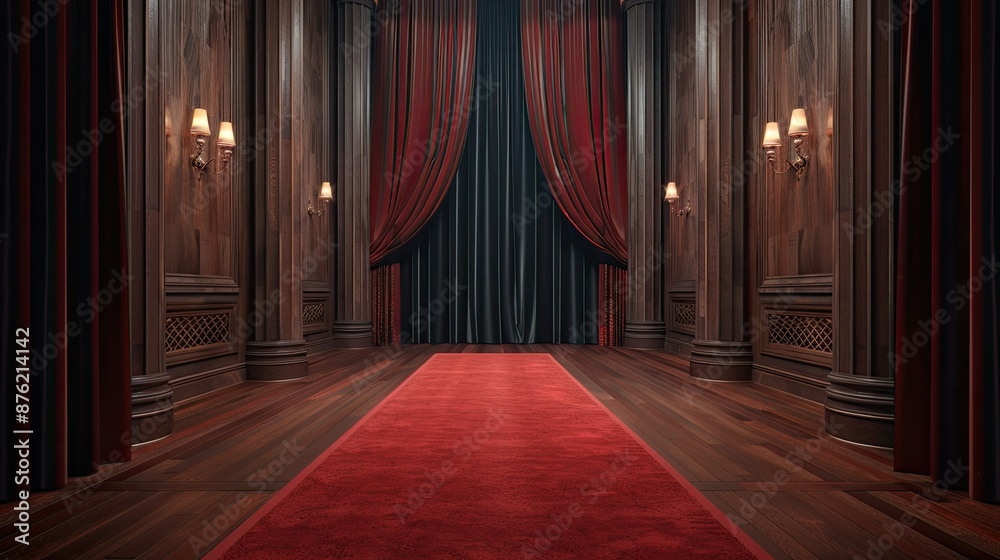 The Grand Hallway's Crimson Carpet The Grand Hallway's Crimson Carpet