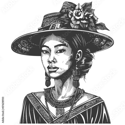 Thai women wearing Chut Thai