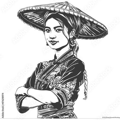 Thai women wearing Chut Thai