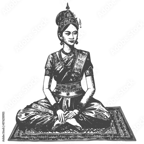 Thai women wearing Chut Thai