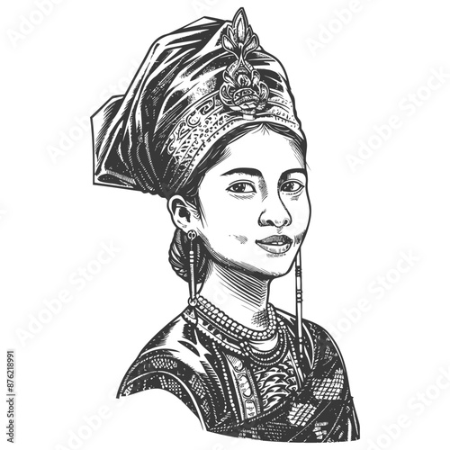 Thai women wearing Chut Thai