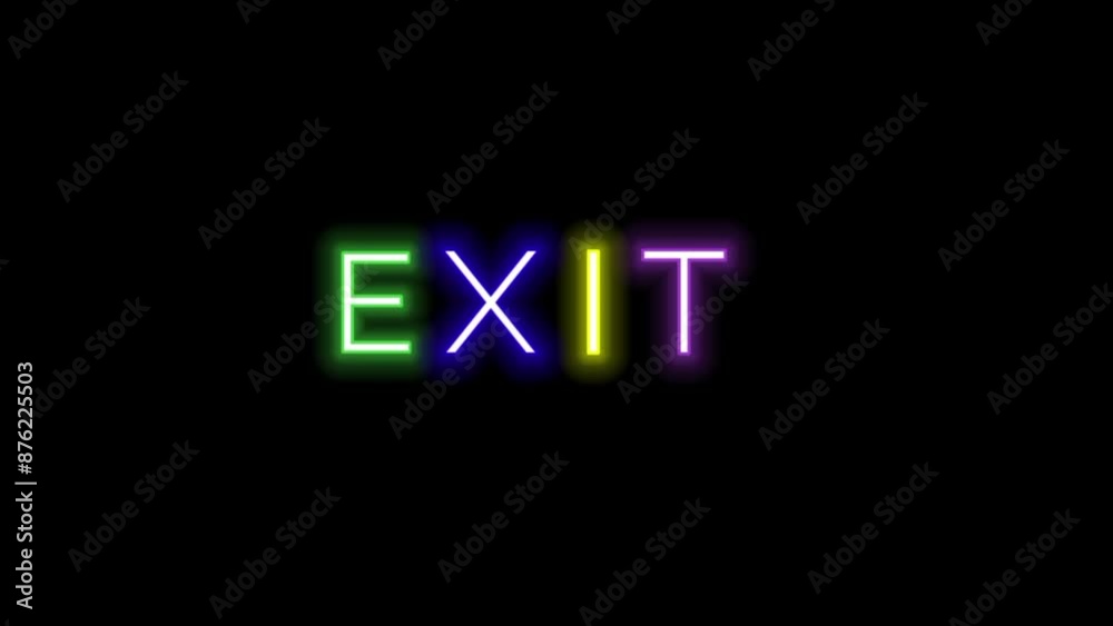 Neon Text isolated on black Neon Text isolated on black