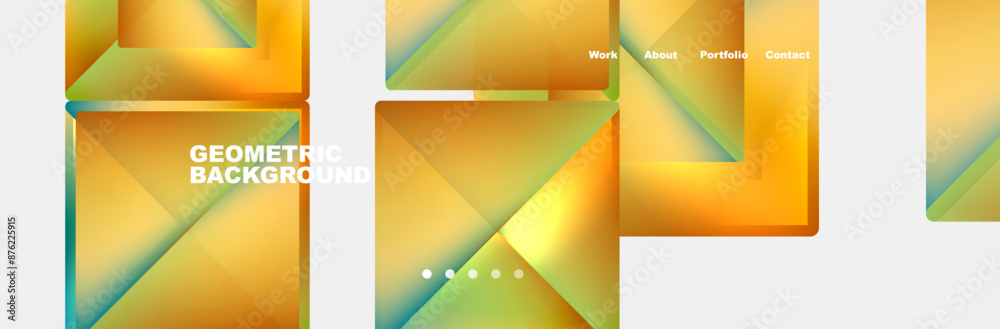 Colorful fluid gradient triangles and squares web site template. Vector Illustration For Wallpaper, Banner, Background, Card, Book Illustration, landing page Colorful fluid gradient triangles and squares web site template. Vector Illustration For Wallpaper, Banner, Background, Card, Book Illustration, landing page