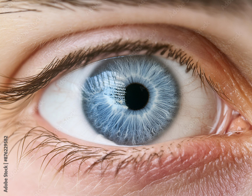 Fototapeta premium Detailed Human Eye Close-Up Shot