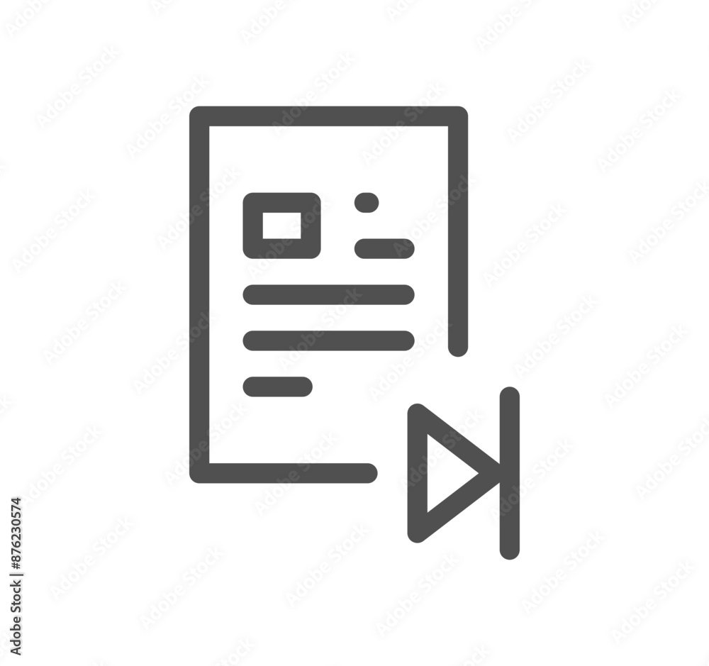 Document icon outline and linear vector.
Document icon outline and linear vector.