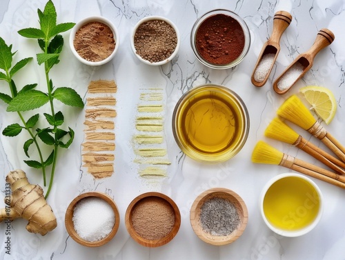 Natural DIY Skincare Ingredients and Tools