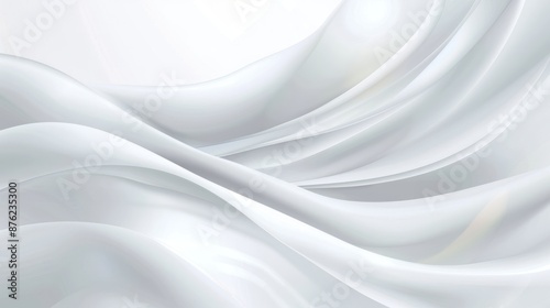 Abstract White Flowing Background