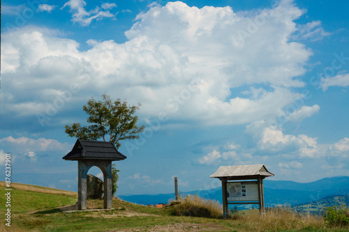 2023-08-21; ochodzita treeless, a mountain rising in the Carpathian range in the Konyakuwa region photo