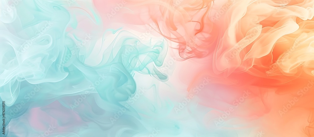 Artistic background with seamless pastel color blending in peach pink, blue teal, and orange red, ideal for digital backdrops. Artistic background with seamless pastel color blending in peach pink, blue teal, and orange red, ideal for digital backdrops.