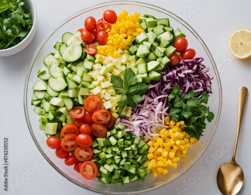 salad with vegetables