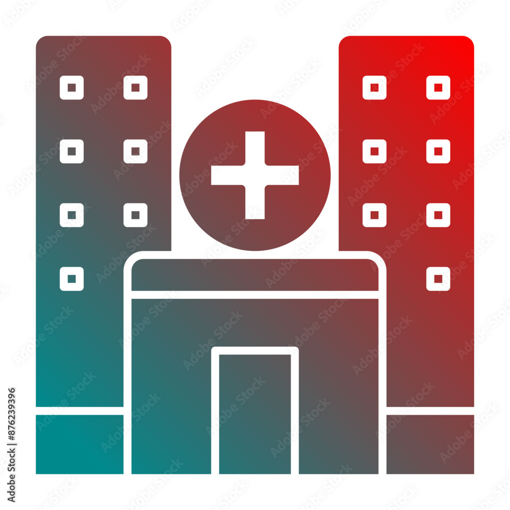 Obraz premium Hospital icon
