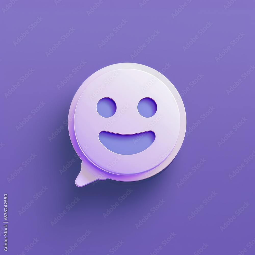 Fototapeta premium a purple smiley face with a smiley face on it