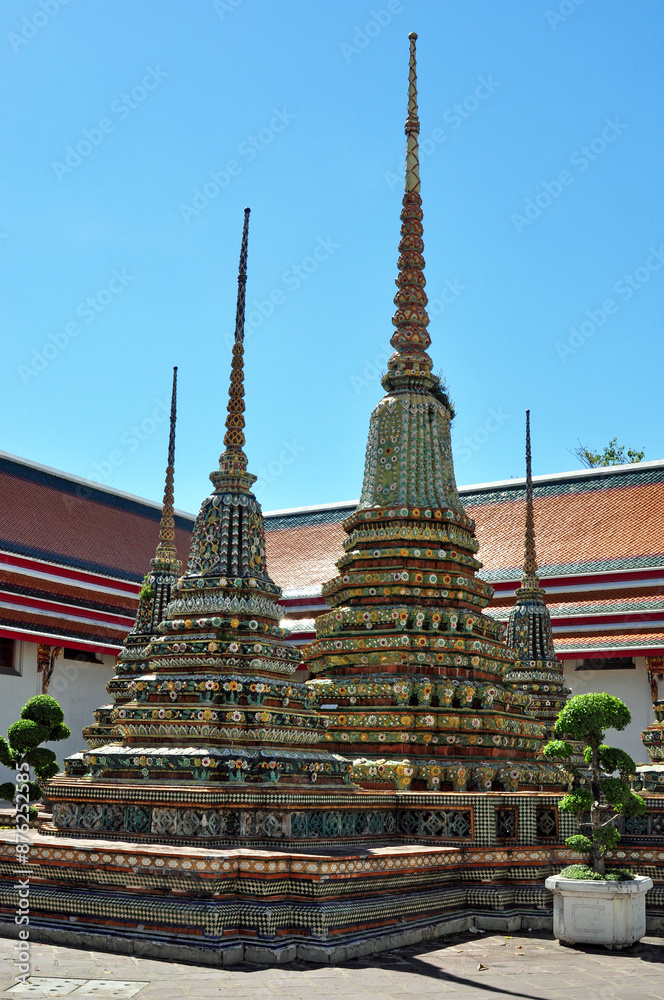 Φωτογραφία Thailand, Bangkok - close up and detail shot in Wat Phra Kaew, temple of the eme