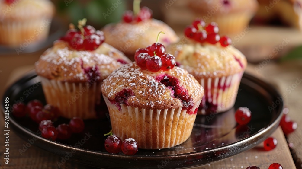 Black currant muffins