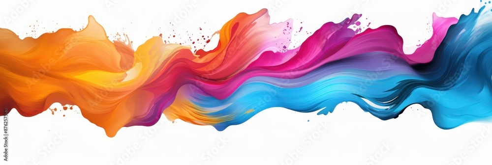 Abstract Colorful Wave Abstract Colorful Wave