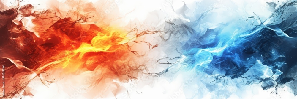 Abstract Fire and Ice Art Abstract Fire and Ice Art