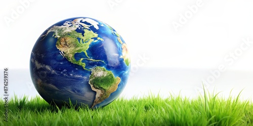 Earth day concept on white background, World environment day.  © TrueAI