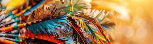 Traditional Native American powwow celebration