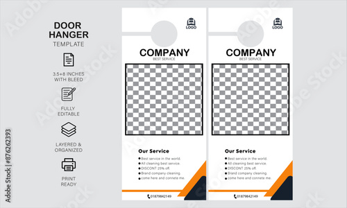 door hanger design template