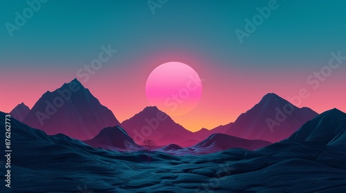 Portray futuristic realms with plates of alien landscapes, featuring surreal geology, ethereal plant life, and unique extraterrestrial fauna. Clean and Clear Color, Realistic Photo, , Minimalism,