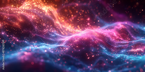 Cosmic Pulse: Vibrant Geometric Abstract
