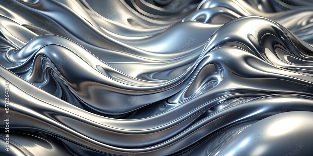 Abstract silver liquid metalic background Abstract silver liquid metalic background