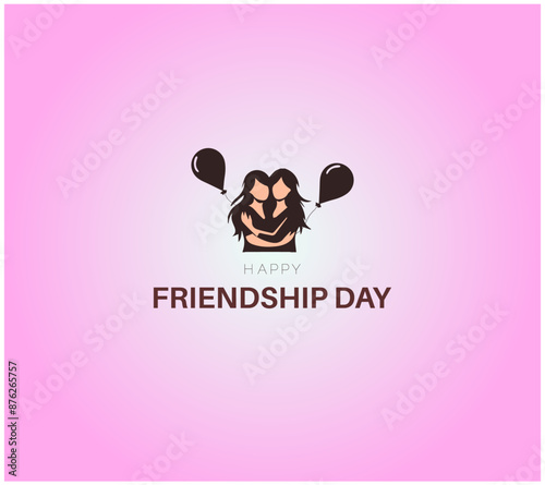 Happy Friendship Day. happy friendship day creative template, poster, banner, balloon, postcard, background, vector illustration.