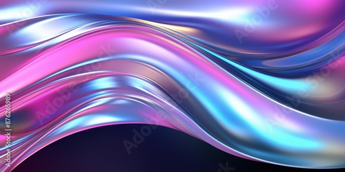 Abstract Liquid Swirls in Vivid Colors